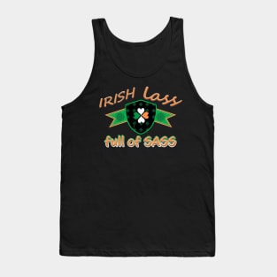 IRISH LASS FULL OF SASS ST PATRICKS DAY SHIRTS AND MORE Tank Top